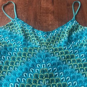 Sleeveless fun knitted dress